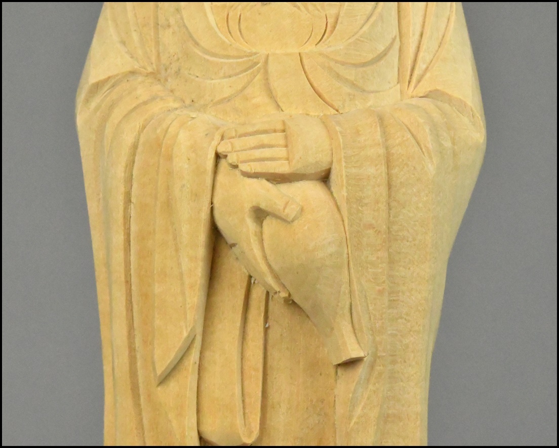 仏教美術 木造 木彫 水瓶 観音菩薩立像 置物 仏像 美術品(仏像 仏教美術 木造 木彫 水瓶 観音菩薩立像 置物 仏像 美術品(仏像