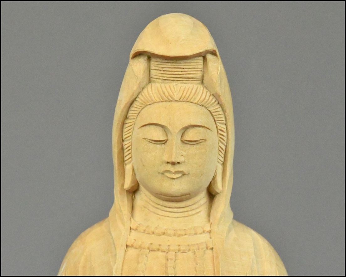仏教美術 木造 木彫 水瓶 観音菩薩立像 置物 仏像 美術品(仏像 仏教美術 木造 木彫 水瓶 観音菩薩立像 置物 仏像 美術品(仏像