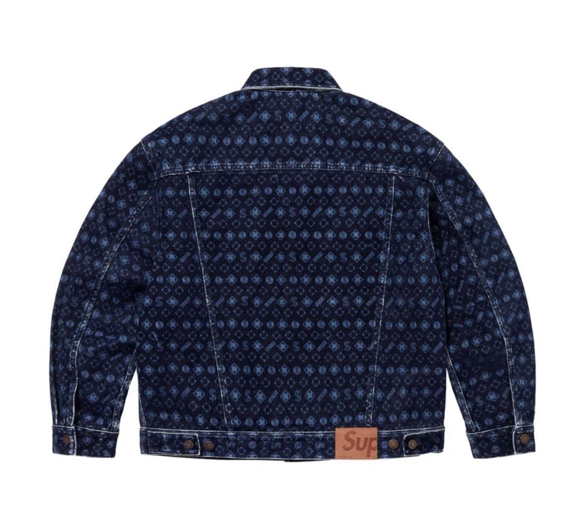Supreme Flocked Denim Trucker Jacket Supreme Flocked Denim Trucker Jacket
