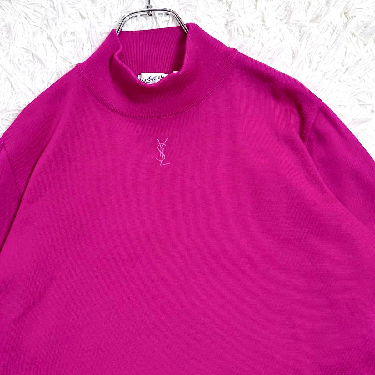 YSL タートル長袖Tシャツ ロゴ 752477 YVES SAINT LAURENT YSL イヴサンローラン ハイネック ニット