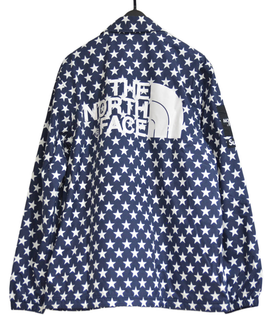 15SS Supreme × The North Face Packable Coaches Jacket シュプリーム スター パッカブル コーチジャケット 紺 M Y-265871_画像2