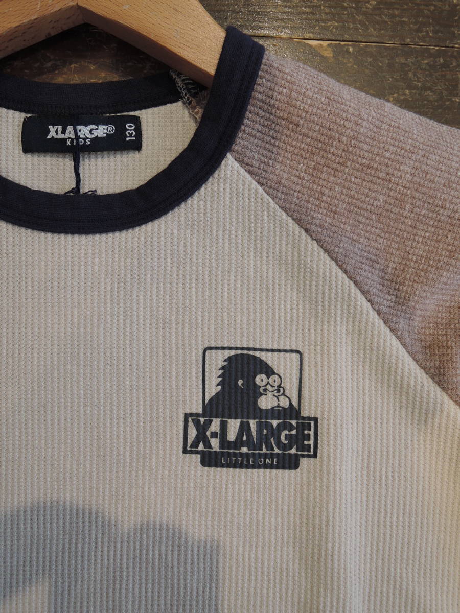 X-LARGE XLarge XLARGE Kidssote распределение цвета вафля L/S футболка бежевый 130 новейший популярный товар включая доставку цена снижена!