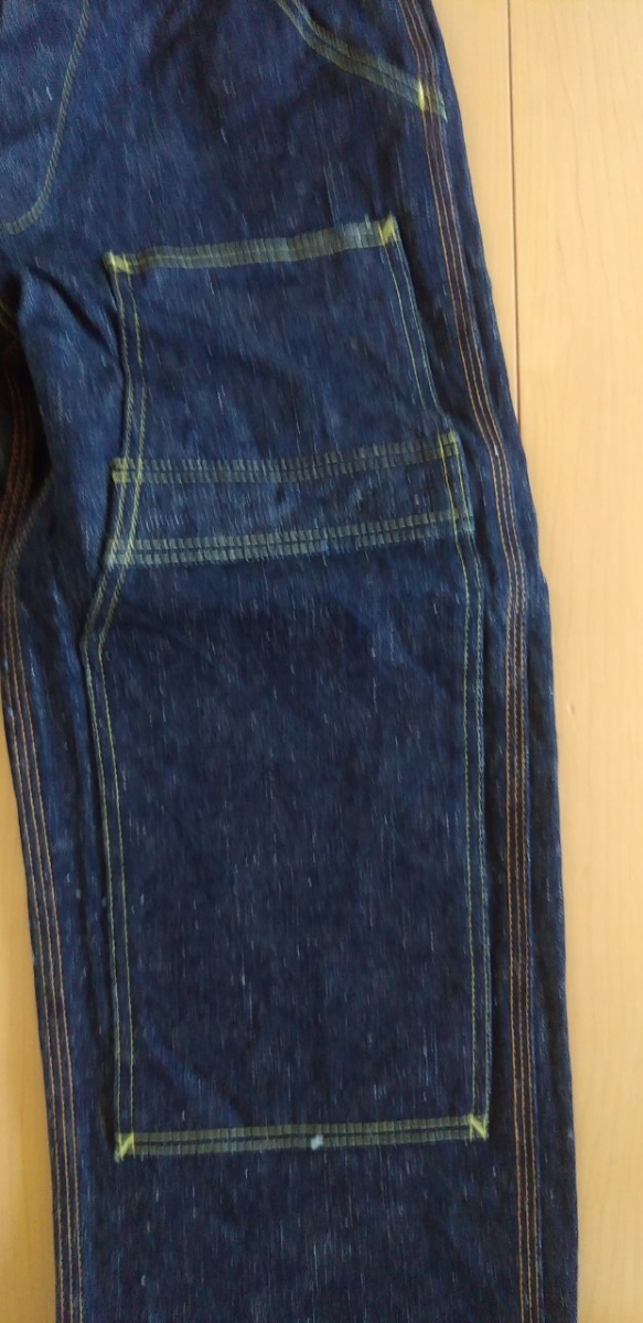 送料込★SAMURAI JEANS サムライジーンズ　SM410DBN ダブルニーワークパンツ　17oz インディゴ　38_画像6