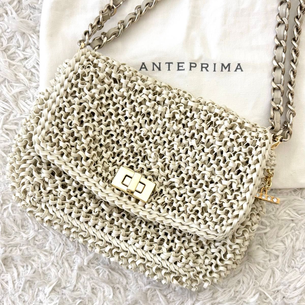 極美品】 アンテプリマ ルッケット ワイヤーバッグ ターンロック 極美品】 アンテプリマ ルッケット ワイヤーバッグ ターンロック