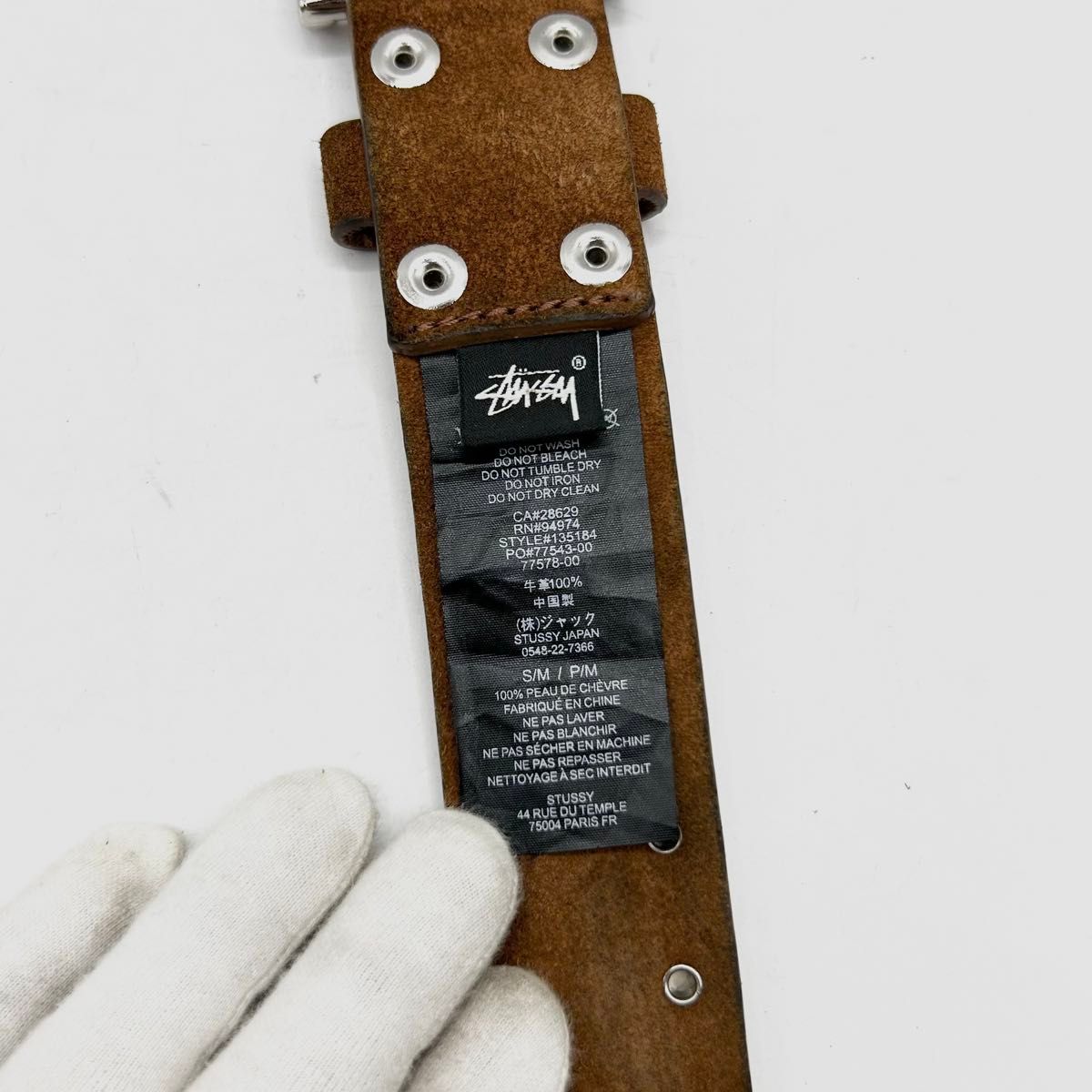 STUSSY ステューシー 8 BALL STUDDED BELT 8ボール スタッズ STUSSY ステューシー 8 BALL STUDDED BELT 8ボール スタッズ