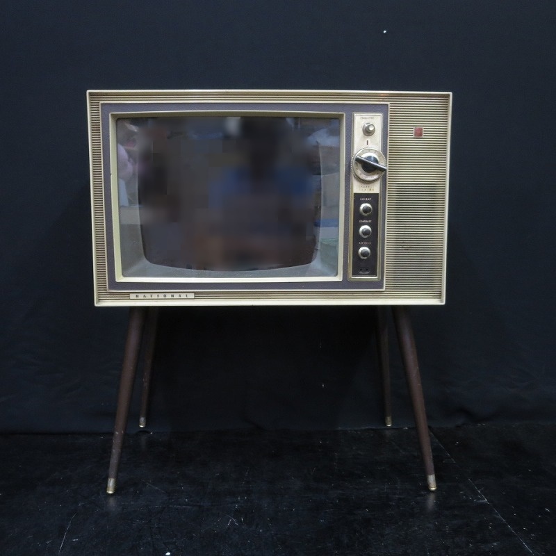 ◇ナショナル　真空管テレビ　TF-63M　脚付き　ディスプレイ用　改造◇レトロ家電◇16