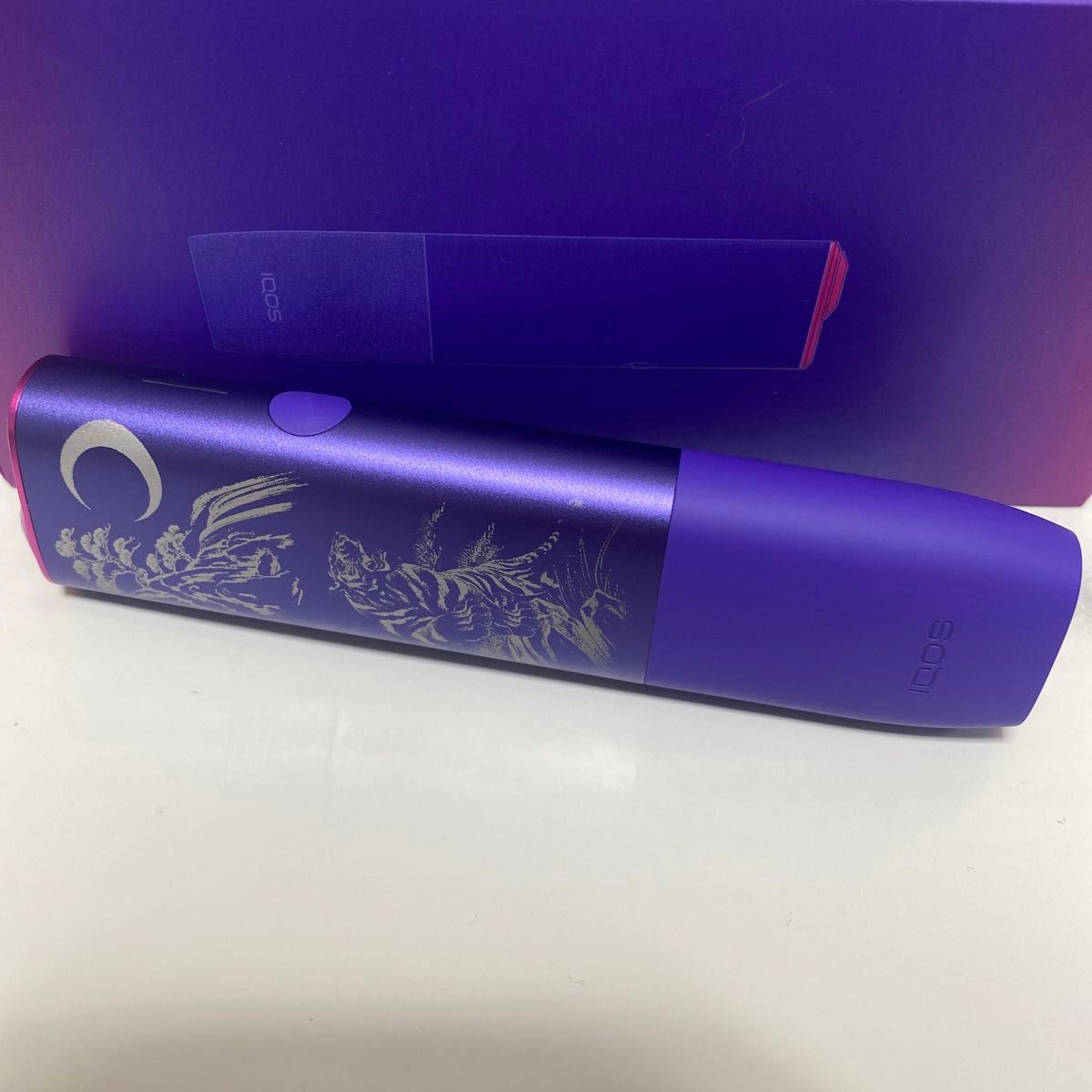 虎 三日月 デザイン レーザー加工 iQOS ILUMA ONE アイコス 虎 三日月 デザイン レーザー加工 iQOS ILUMA ONE アイコス