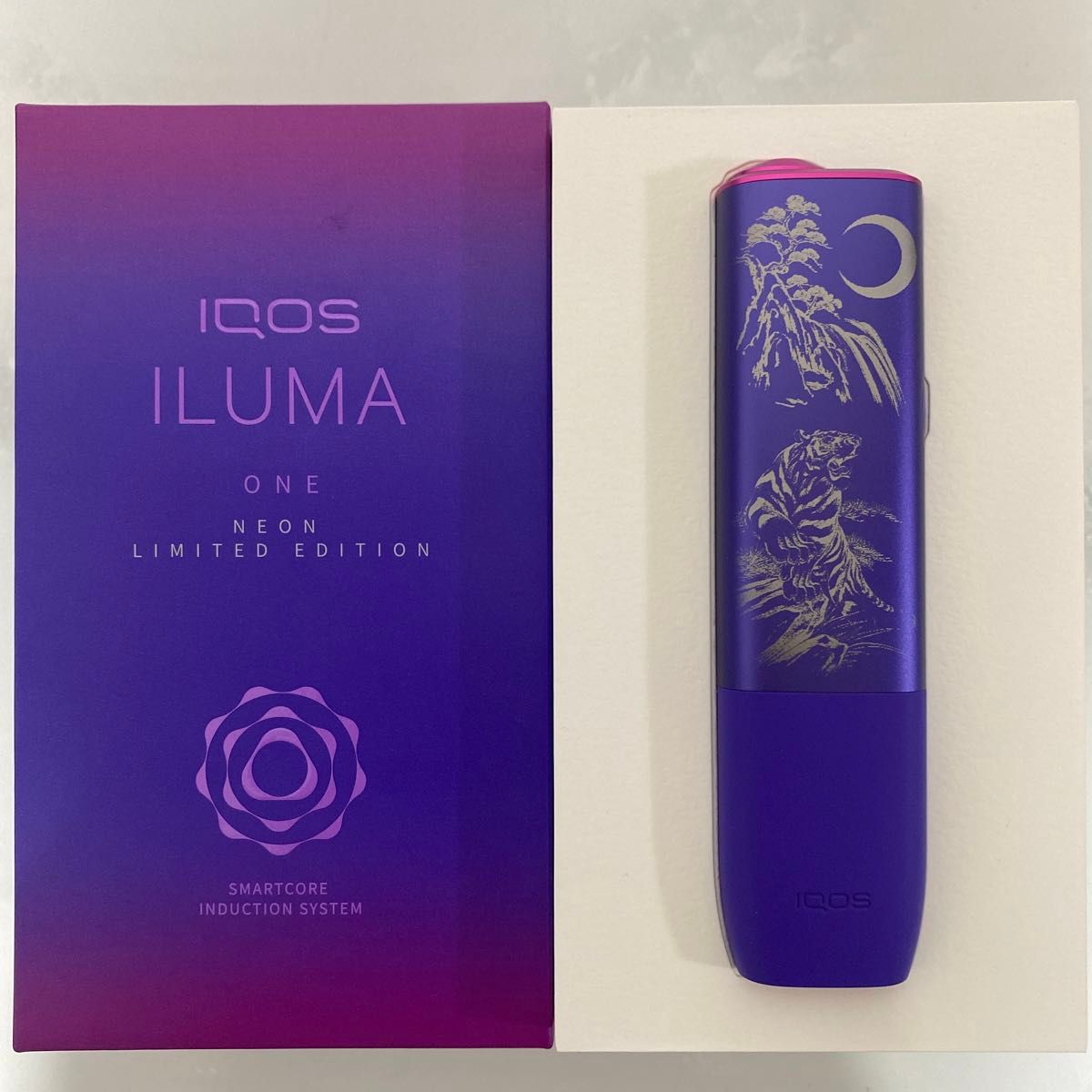 虎 三日月 デザイン レーザー加工 iQOS ILUMA ONE アイコス 虎 三日月 デザイン レーザー加工 iQOS ILUMA ONE アイコス