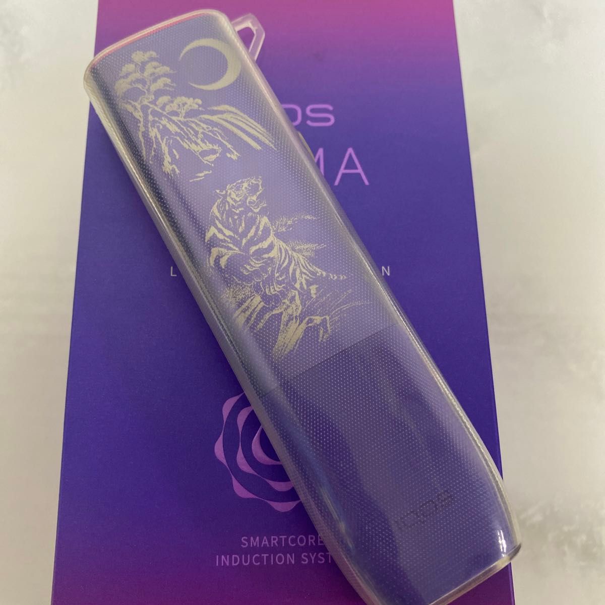 虎 三日月 デザイン レーザー加工 iQOS ILUMA ONE アイコス 虎 三日月 デザイン レーザー加工 iQOS ILUMA ONE アイコス