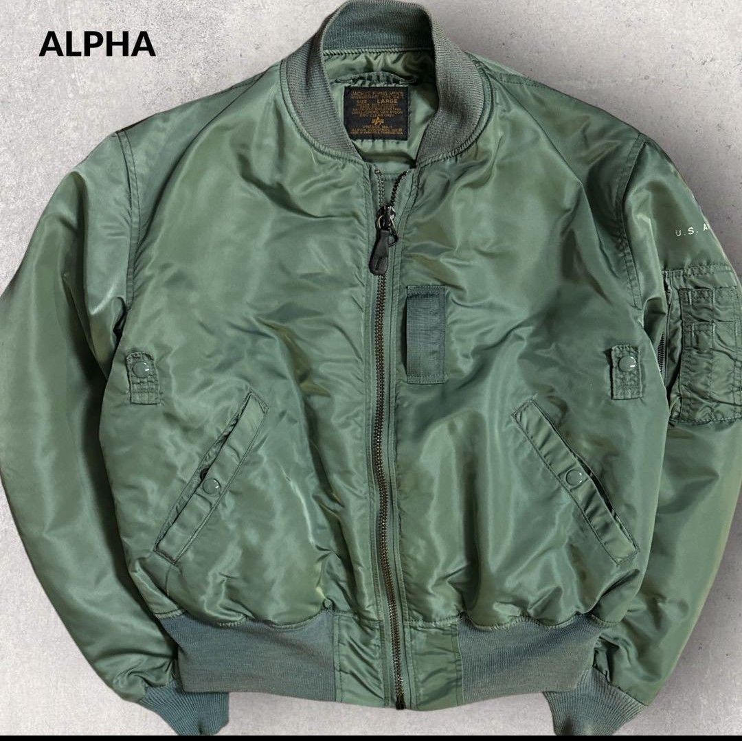 USED極上 希少50s ヴィンテージ復刻 USA製 アルファ MA-1【L USED極上 希少50s ヴィンテージ復刻 USA製 アルファ MA-1【L