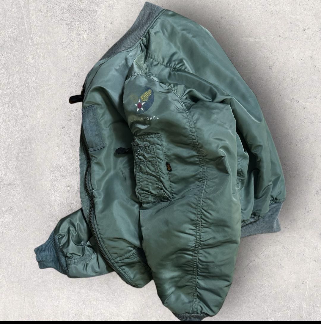 USED極上 希少50s ヴィンテージ復刻 USA製 アルファ MA-1【L USED極上 希少50s ヴィンテージ復刻 USA製 アルファ MA-1【L