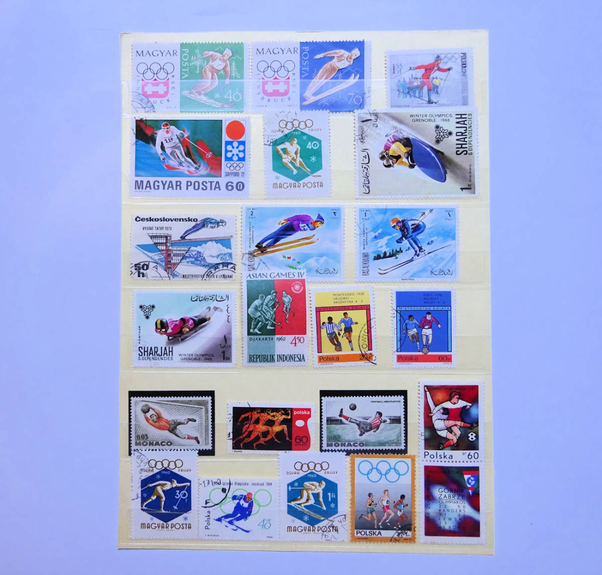 ★送料込★世界のオリンピック切手★４０枚★捺印、未使用混在★記念切手★_画像1