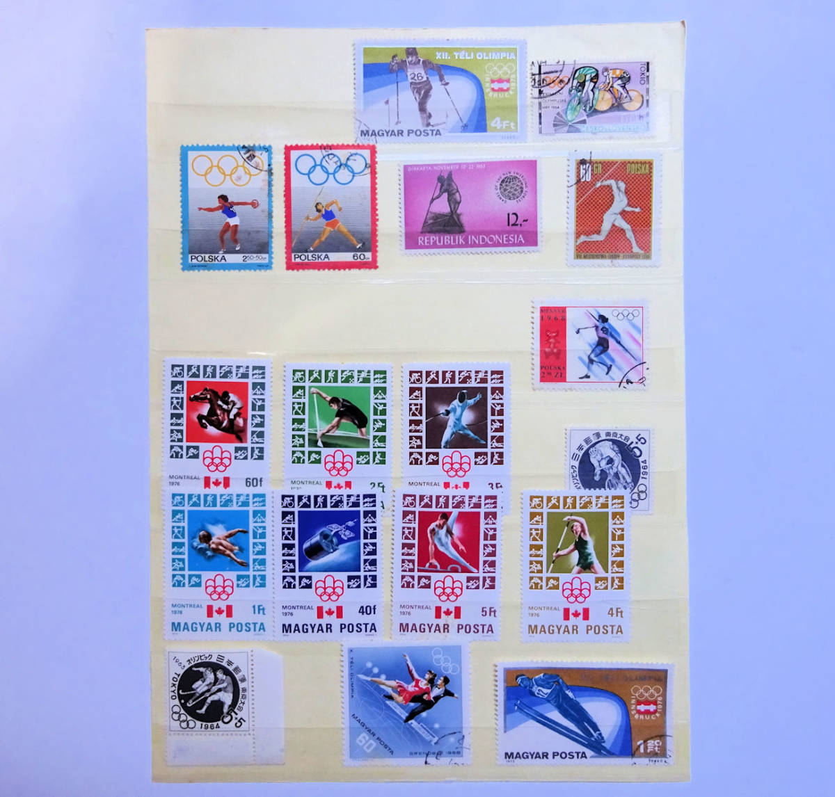 ★送料込★世界のオリンピック切手★４０枚★捺印、未使用混在★記念切手★_画像2