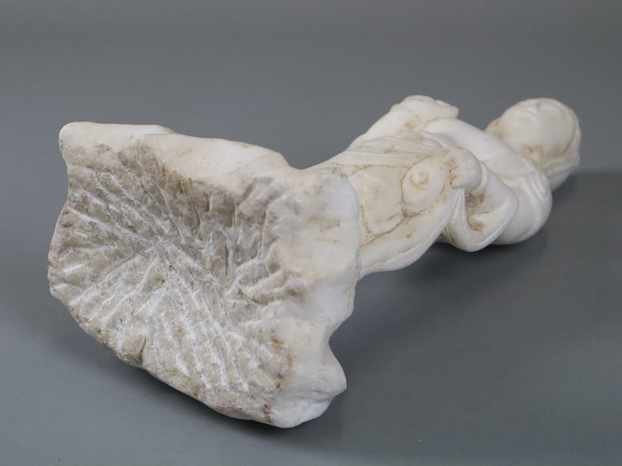 中国古玩 仏教美術 大理石 彫刻 観音菩薩像 高33,8cm 手彫 中国古玩 仏教美術 大理石 彫刻 観音菩薩像 高33,8cm 手彫
