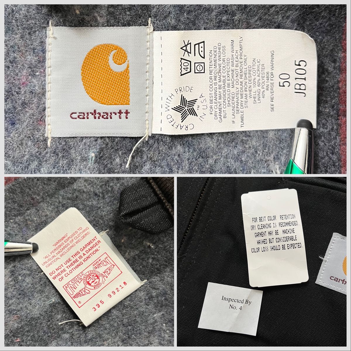 デッドストック 90s Carhartt デトロイトジャケット ブラック デッドストック 90s Carhartt デトロイトジャケット ブラック
