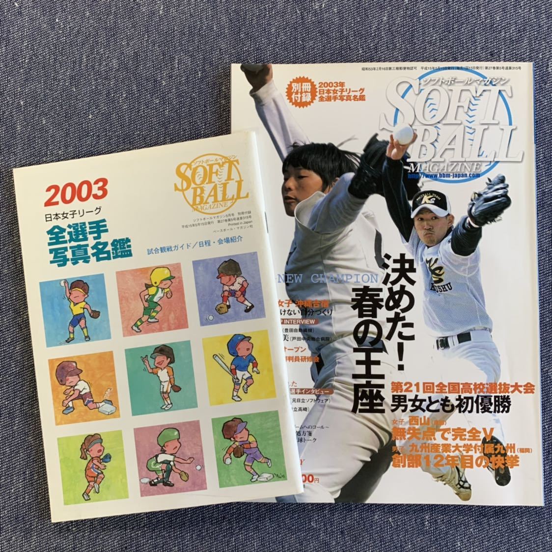  softball * magazine 2003 year 1 month ~12 month number till 12 pcs. 1 yearly amount set weekly Baseball * magazine Ueno ... Japan woman Lee g all player photograph name pattern attaching 