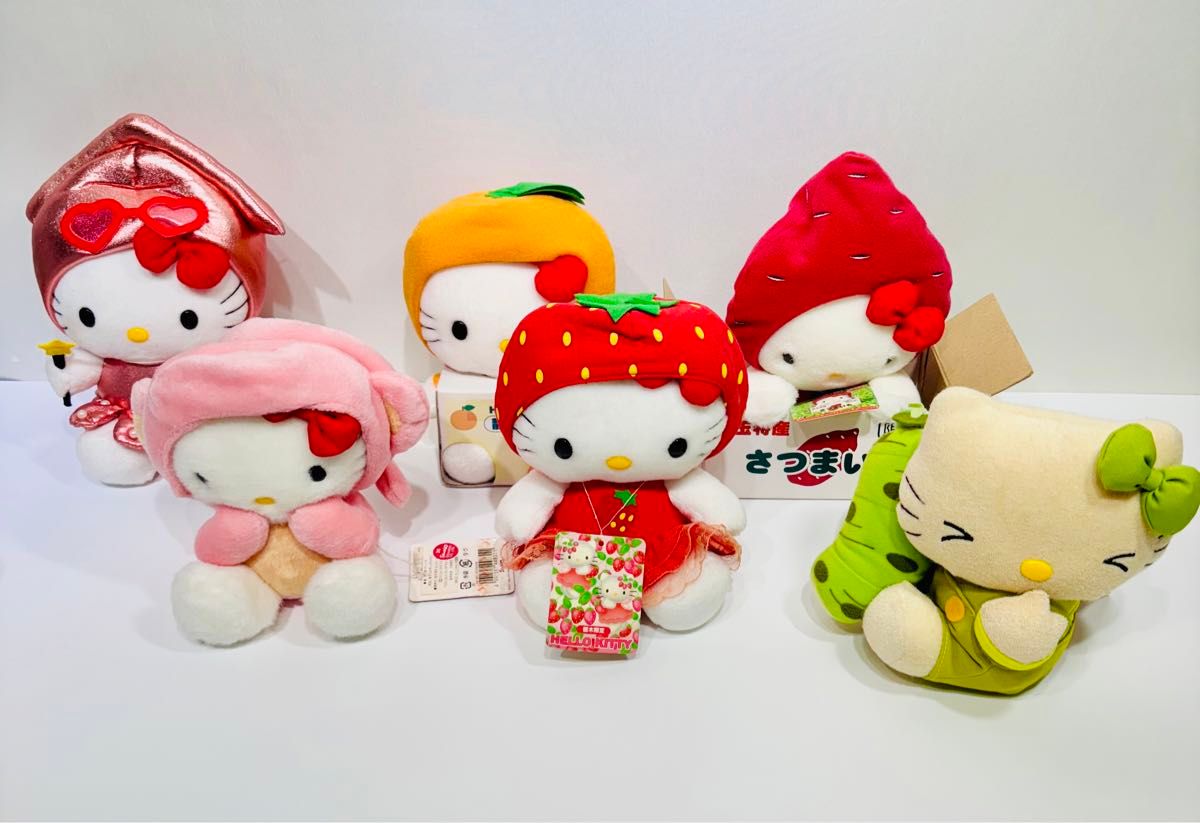 限定値下げ 希少 タグ付き ご当地キティ ぬいぐるみ 6体セット 限定値下げ 希少 タグ付き ご当地キティ ぬいぐるみ 6体セット