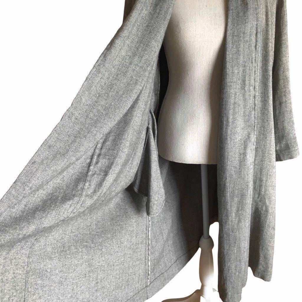 nest Robe ネストローブ リネン カシミヤ ヘリンボーン ガウン nest Robe ネストローブ リネン カシミヤ ヘリンボーン ガウン