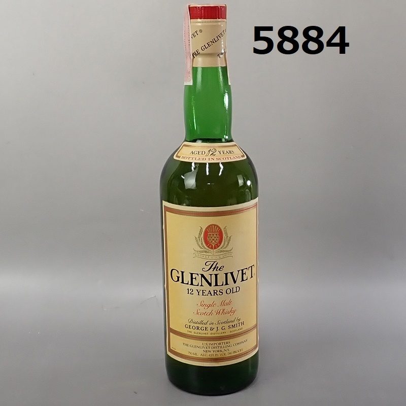 ■FK-5884◆未開栓　古酒　ウイスキー　GLENLIVET 12年　750ml 未開栓　20240919