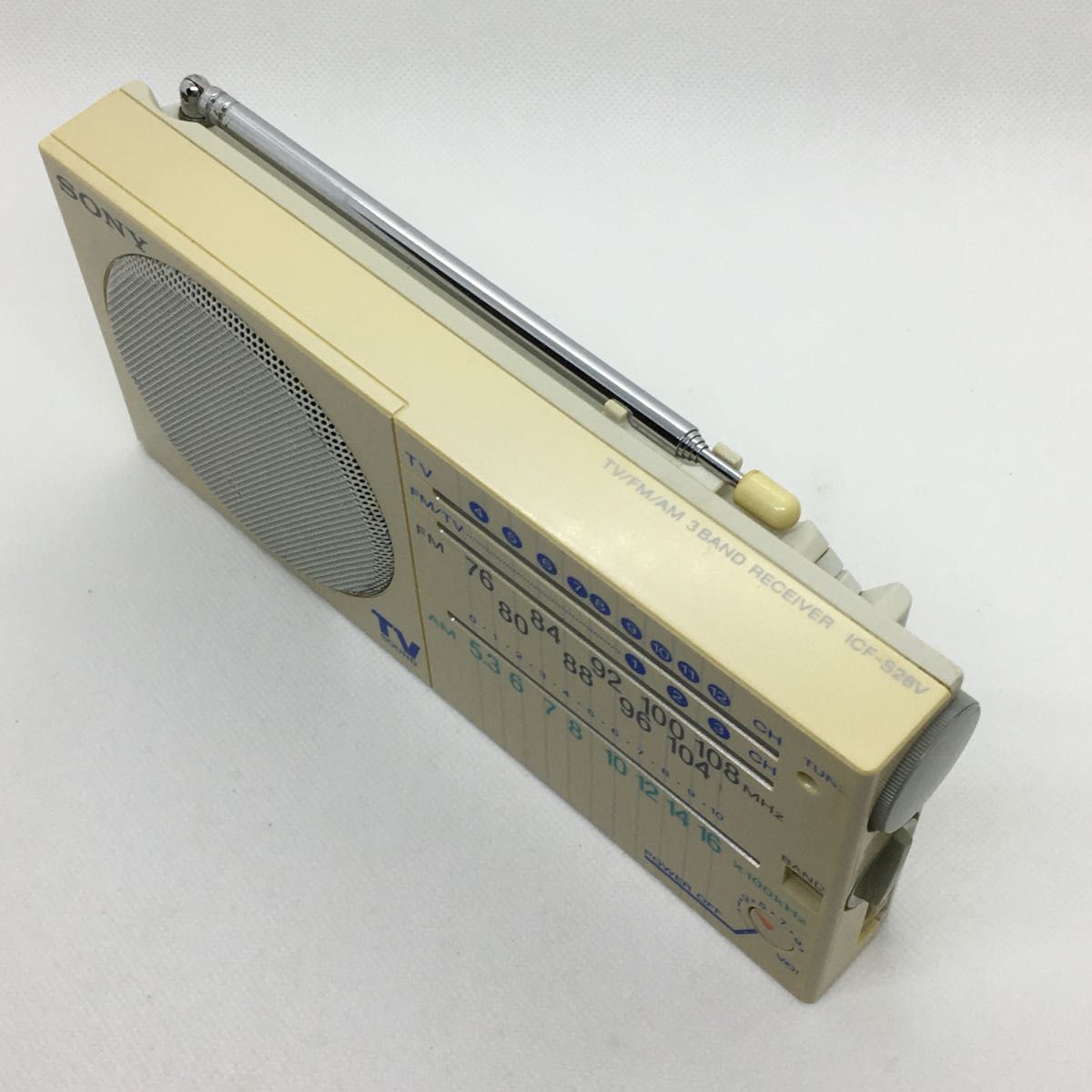 動作品】SONY ICF-S28V ワイドFM対応 2バンドラジオ ソニー 動作品】SONY ICF-S28V ワイドFM対応 2バンドラジオ ソニー