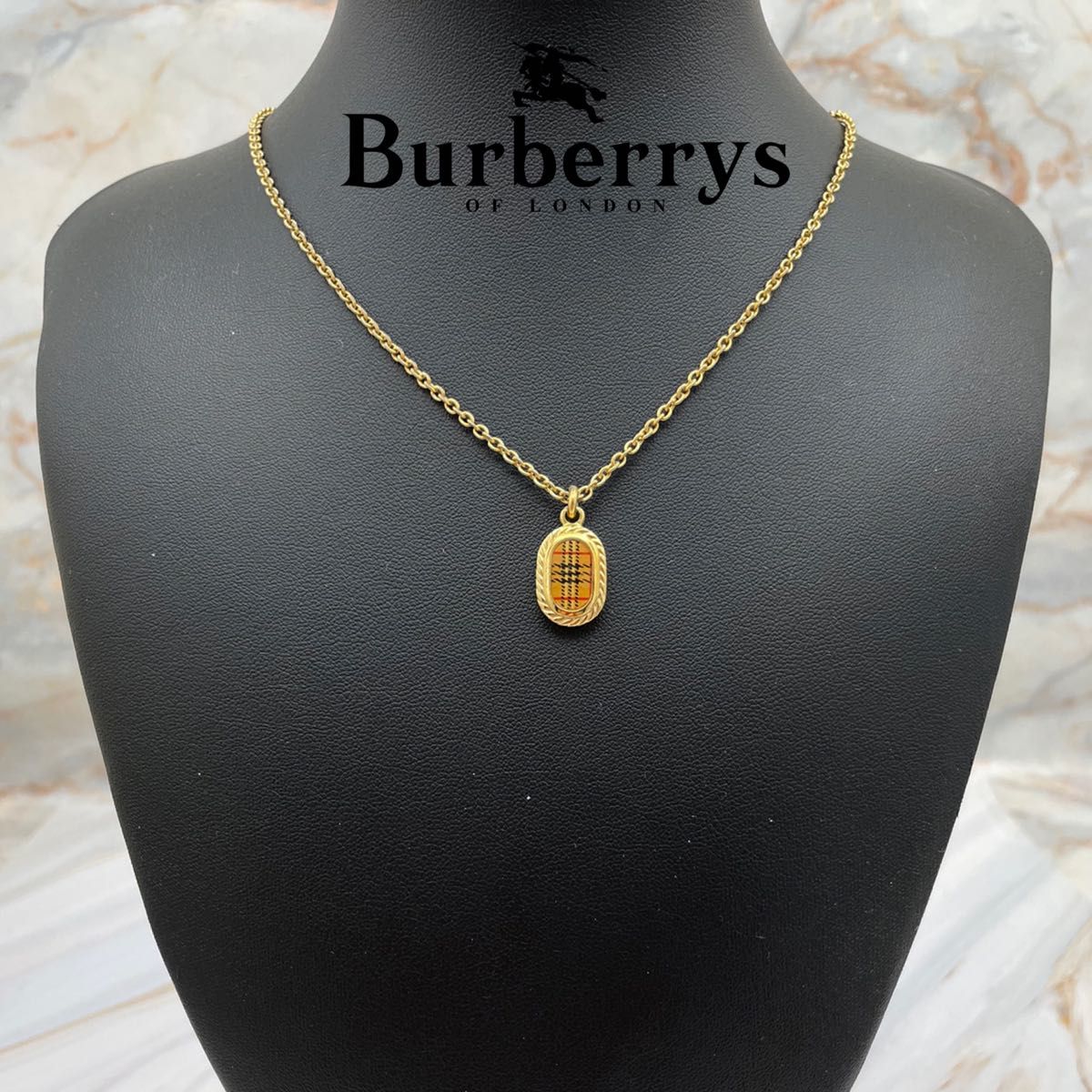 BURBERRY バーバリー ノバチェック プレート ネックレス|Yahoo BURBERRY バーバリー ノバチェック プレート ネックレス|Yahoo