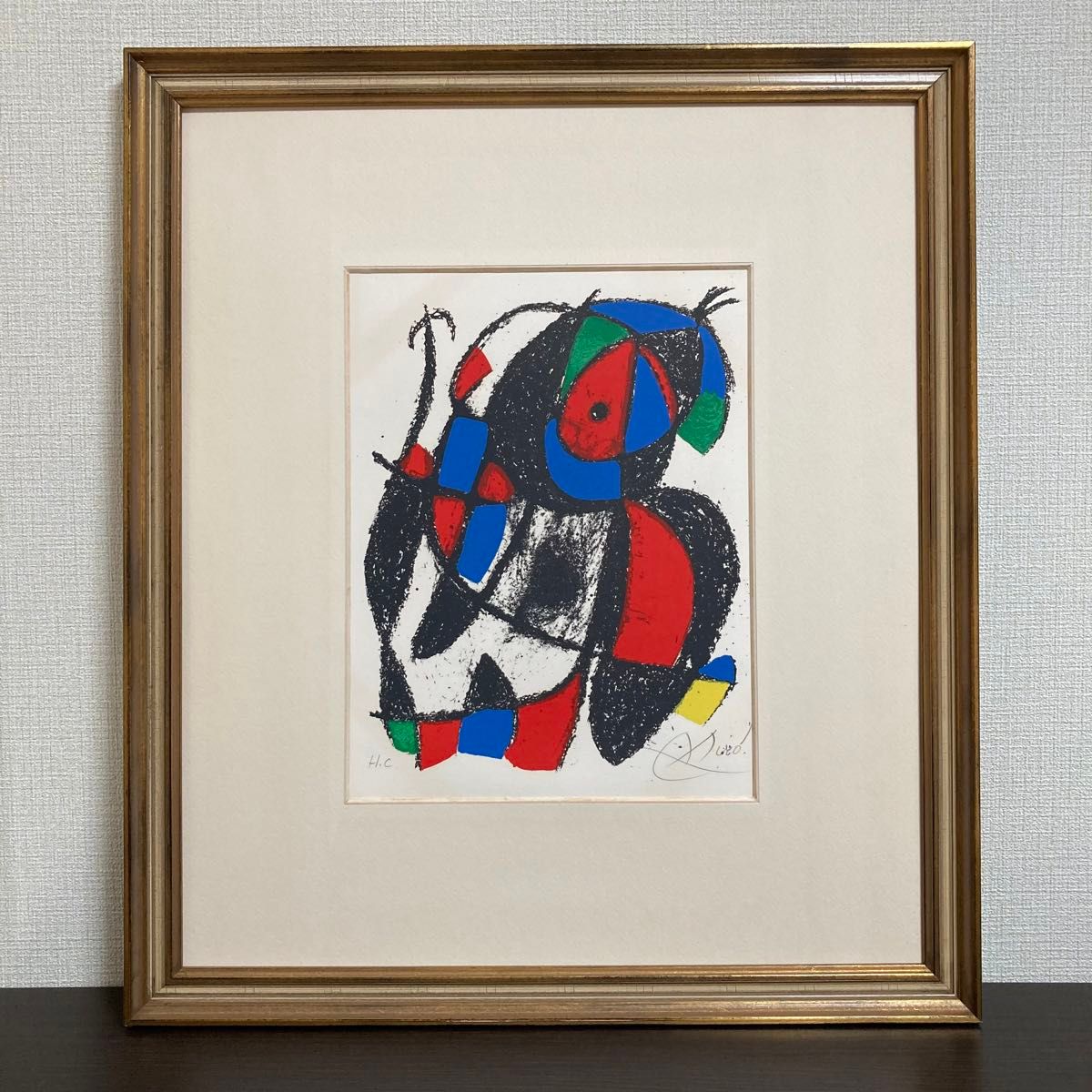 真作保証】ジョアン・ミロ「地の鳥」リトグラフ 直筆サイン 版画 真作保証】ジョアン・ミロ「地の鳥」リトグラフ 直筆サイン 版画