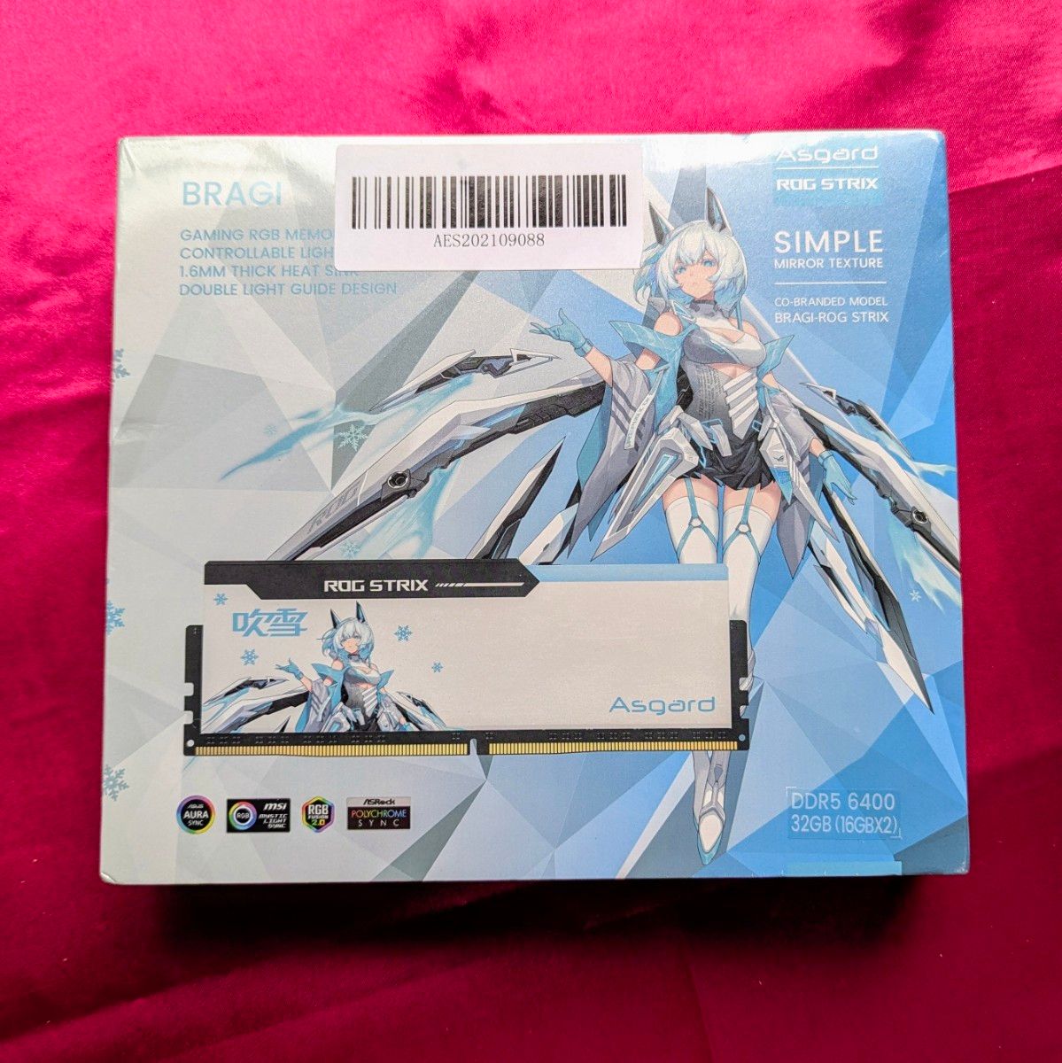 Asgard DDR5 6400MHz 32GB ROG Strix 吹雪コラボ|Yahoo!フリマ Asgard DDR5 6400MHz 32GB ROG Strix 吹雪コラボ|Yahoo!フリマ