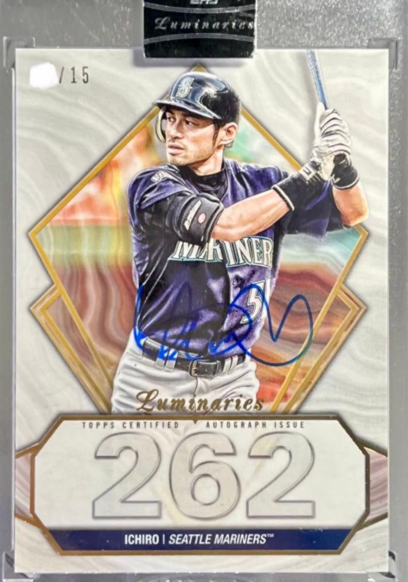 イチロー直筆 シーズン262安打 記念カード Topps Luminaries イチロー直筆 シーズン262安打 記念カード Topps Luminaries