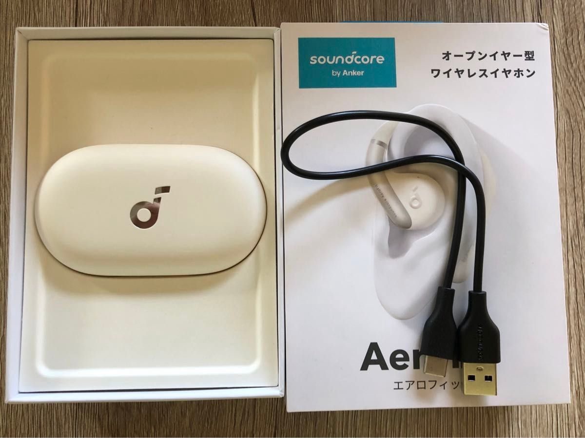 Anker Soundcore AeroFit オープンイヤー型 ワイヤレスイヤホン アンカー エアロフィット 白 Anker Soundcore AeroFit オープンイヤー型 ワイヤレスイヤホン アンカー エアロフィット 白