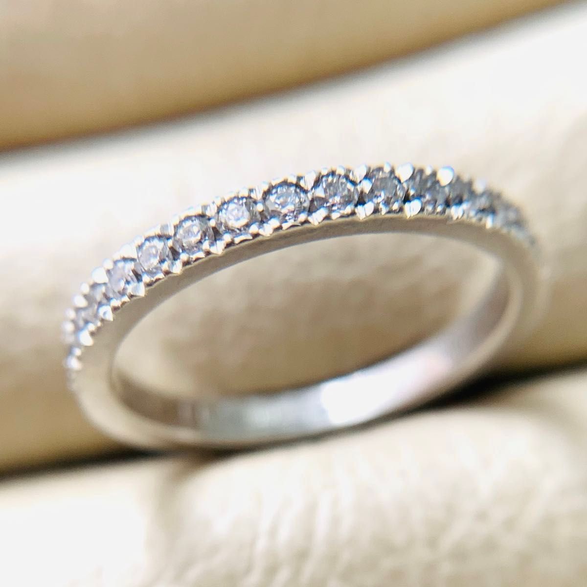 ティファニー TIFFANY ハーフエタニティ リング 指輪 pt950 ティファニー TIFFANY ハーフエタニティ リング 指輪 pt950