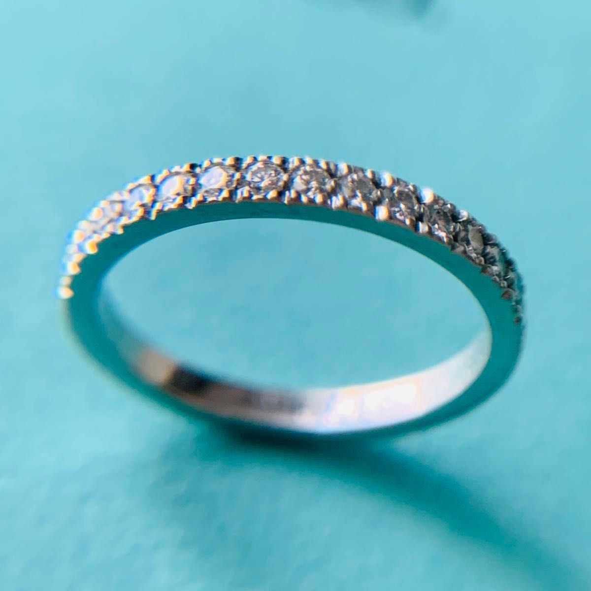 ティファニー TIFFANY ハーフエタニティ リング 指輪 pt950 ティファニー TIFFANY ハーフエタニティ リング 指輪 pt950