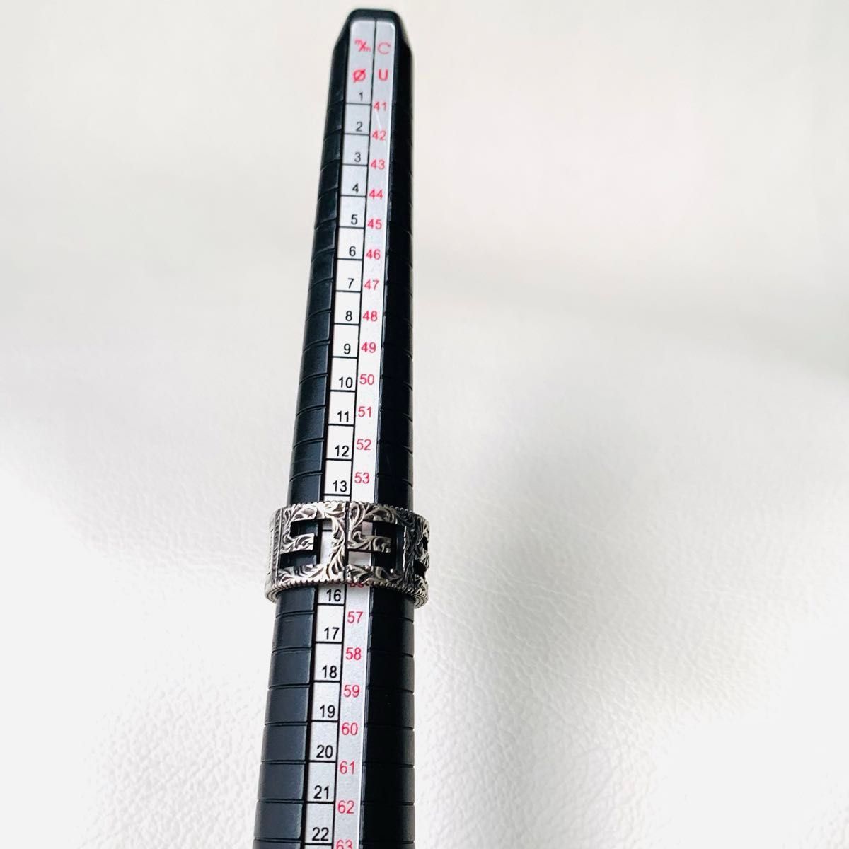 極美品 GUCCI スクエアG 925 silver リング 指輪 グッチ ワイド 極美品 GUCCI スクエアG 925 silver リング 指輪 グッチ ワイド