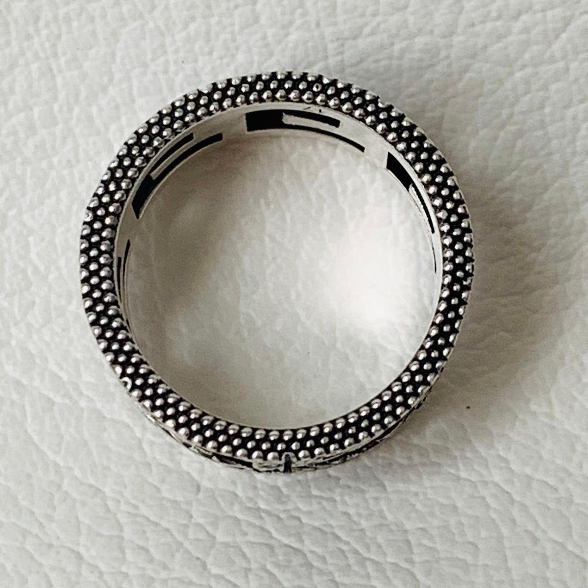 極美品 GUCCI スクエアG 925 silver リング 指輪 グッチ ワイド 極美品 GUCCI スクエアG 925 silver リング 指輪 グッチ ワイド