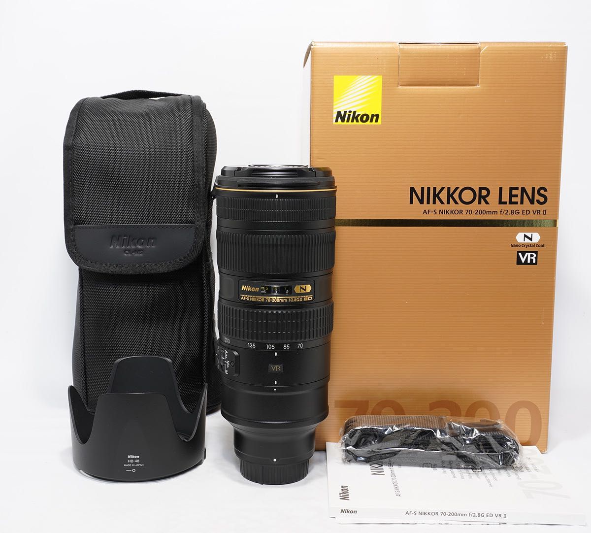 美品 動作保証 ニコン AF-S NIKKOR 70-200mm F2 8G ED VR II 箱 美品 動作保証 ニコン AF-S NIKKOR 70-200mm F2 8G ED VR II 箱