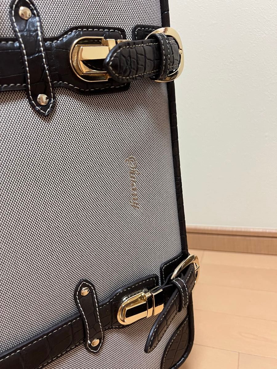 Swany スワニー トランクキャリー バッグ クロコダイル型押し Swany スワニー トランクキャリー バッグ クロコダイル型押し