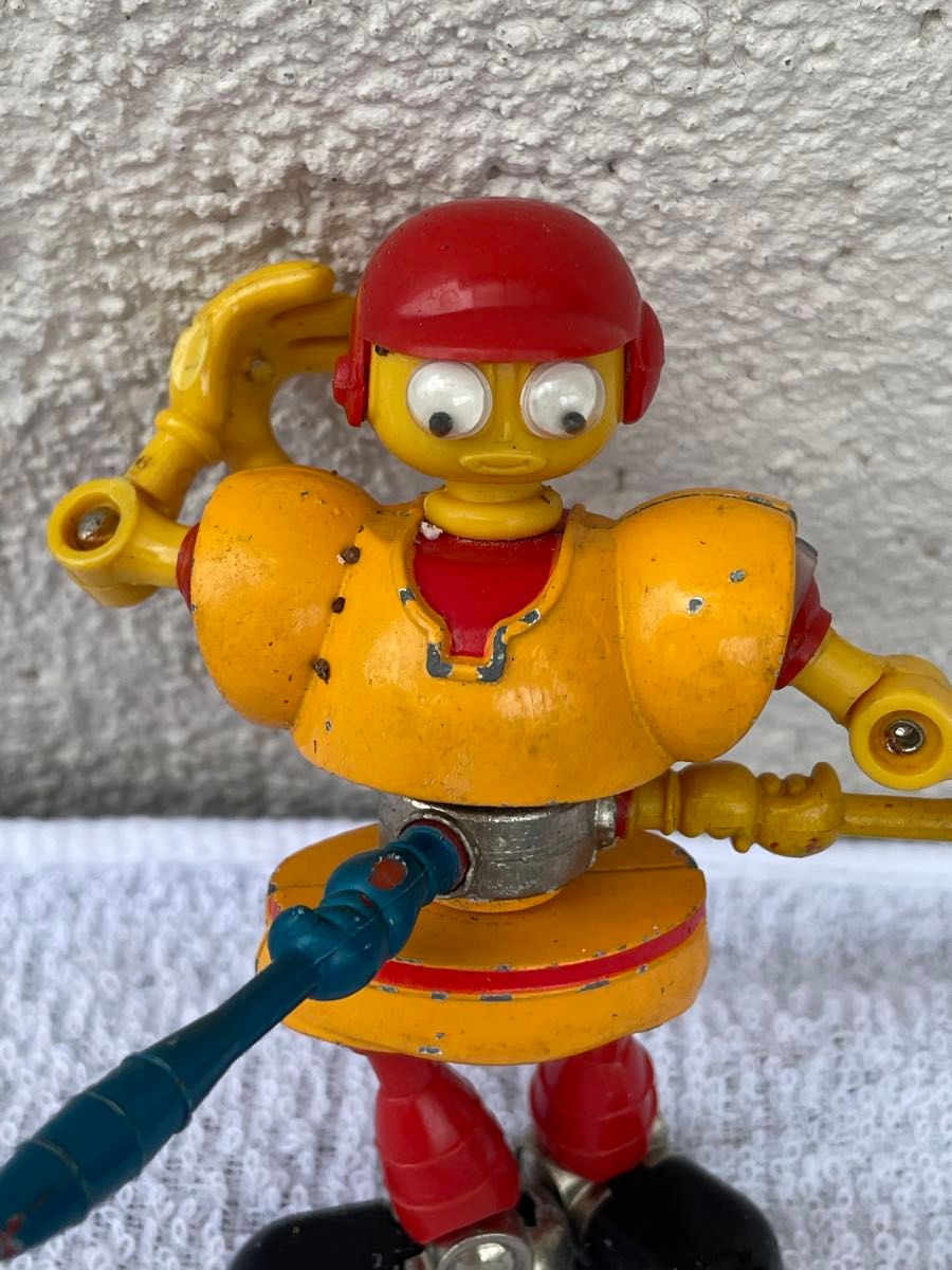 ロボットフィギュア オレンジ目付き 希少】ロボダッチ 野球ロボ ダイカスト レトロ レトロ玩具 昭和