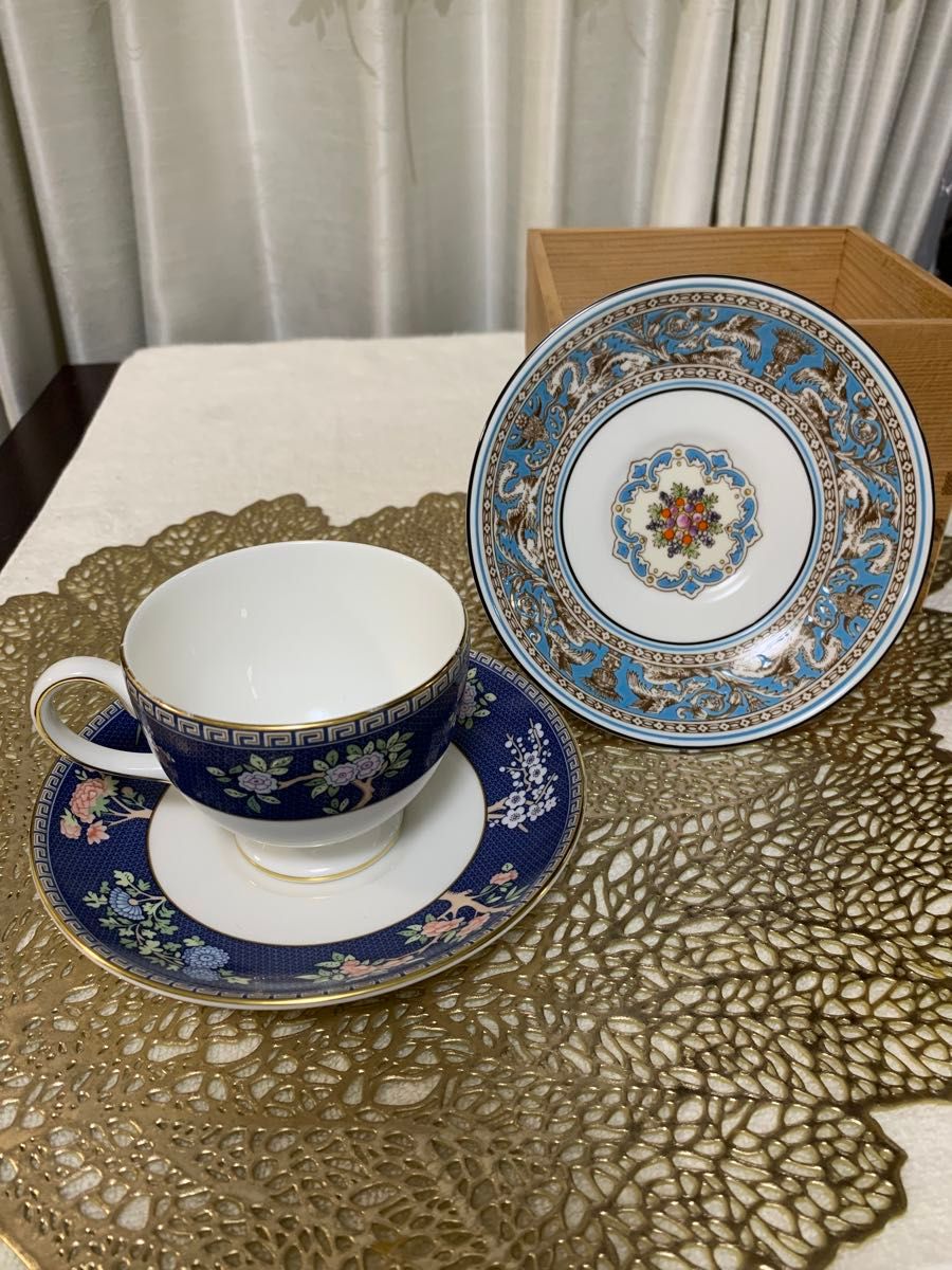 ウェッジウッド カップ ソーサー 廃盤 希少柄WEDGWOOD ブルー ウェッジウッド カップ ソーサー 廃盤 希少柄WEDGWOOD ブルー