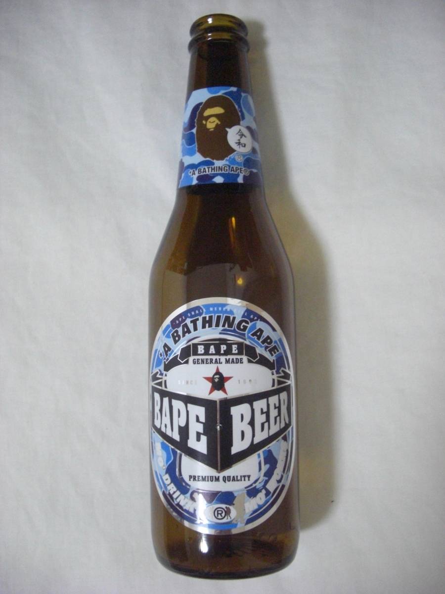 2019 A BATHING APE BAPE BEER BOTTLE / BLUE CAMO_画像1