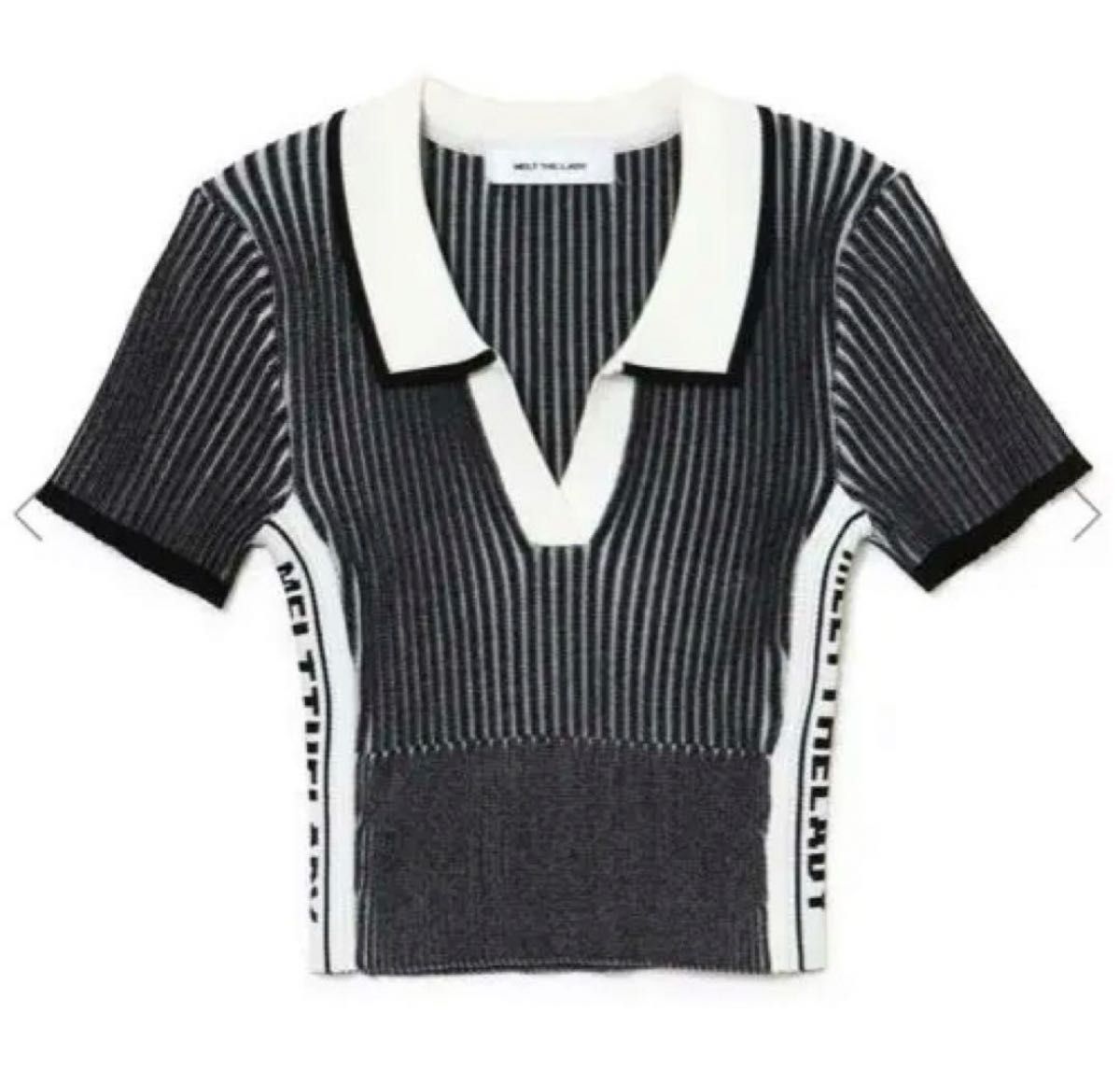 melt the lady collared knit tops メルトザレディ 半袖 Tシャツ melt the lady collared knit tops メルトザレディ 半袖 Tシャツ