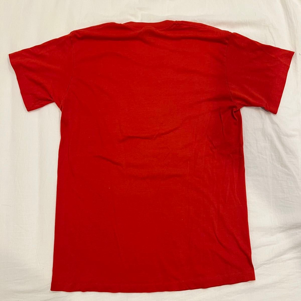 NIKE ビンテージ 紺タグ 80's Tシャツ L レッド ワンポイント NIKE ビンテージ 紺タグ 80's Tシャツ L レッド ワンポイント