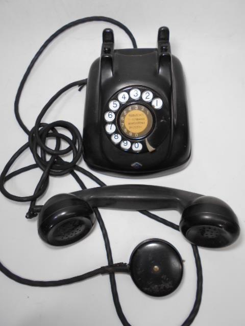 sa..689 Showa Retro old type dial telephone machine OKI 4 number C also electro- type Oki Electric industry made moveable goods Echizen warehouse .. soup 