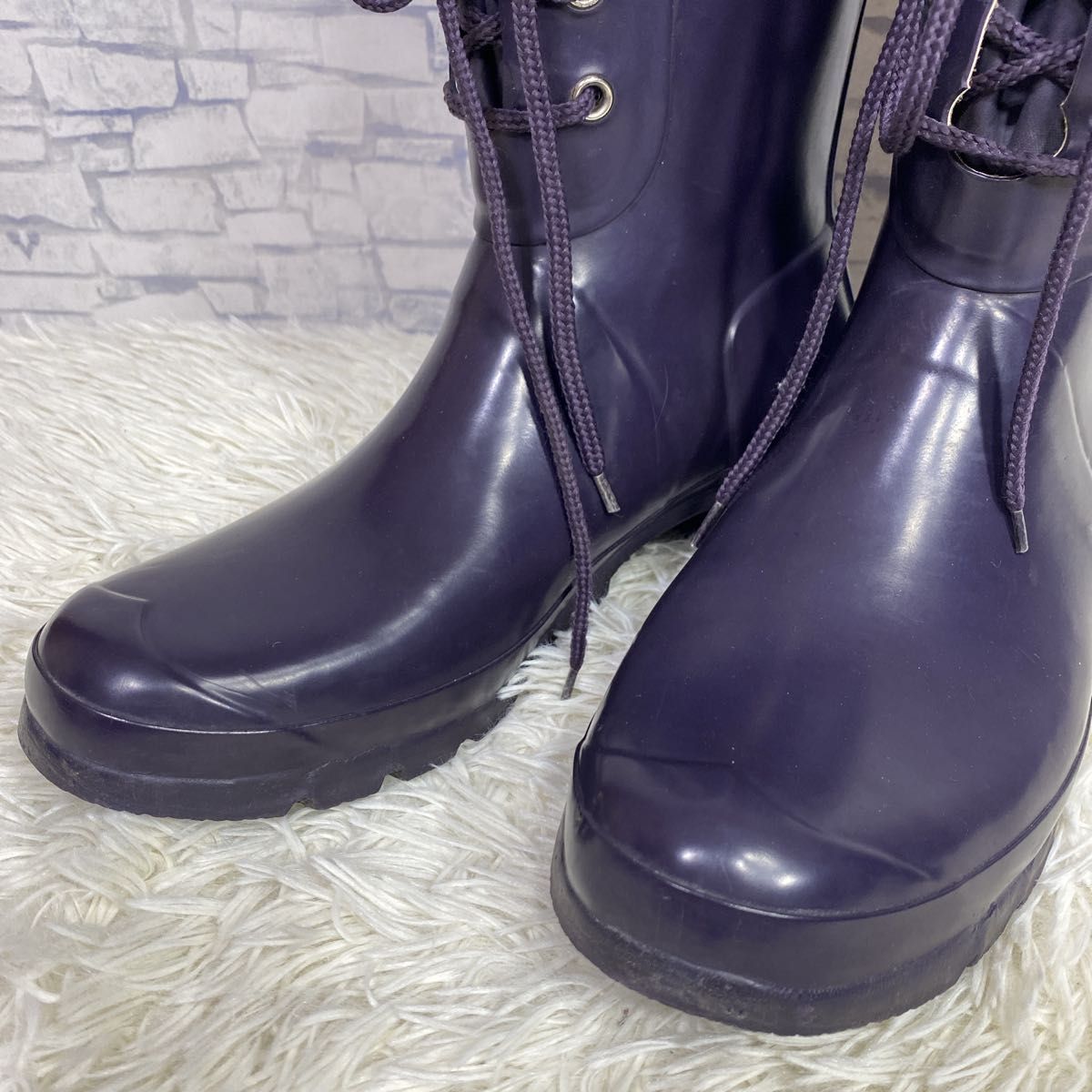HUNTER ハンター レースアップ ロング レインブーツ 長靴 28cm HUNTER ハンター レースアップ ロング レインブーツ 長靴 28cm