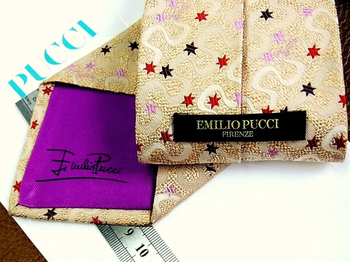 [ распродажа товара!]R0301! Emilio Pucci. галстук [ вышивка * звезда ] галстук 