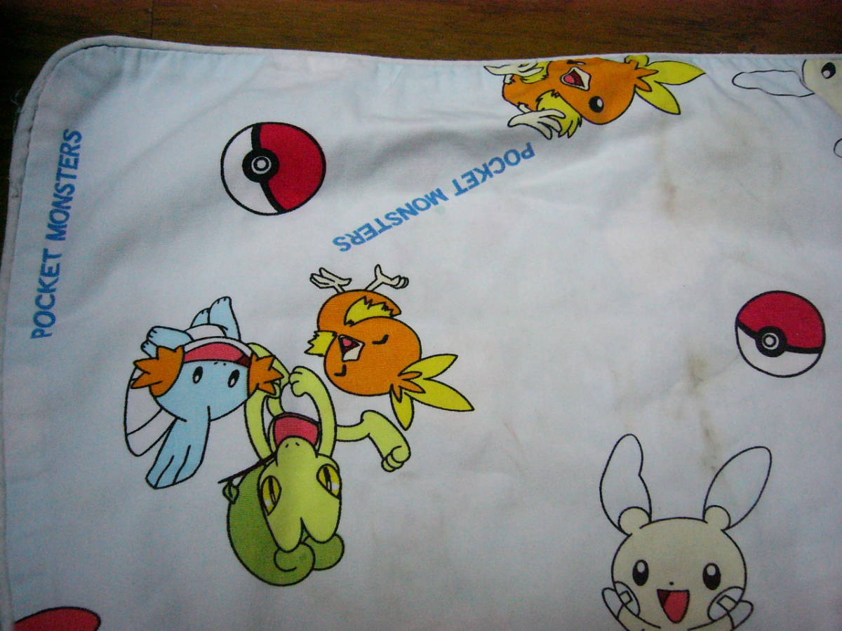  Pocket Monster Pokemon pillow cover for infant light blue a tea momizgo low Pikachu other now sale is less valuable . think Heisei era the first period about goods 