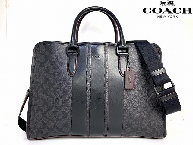 極美品 COACH コーチ シグネチャー ビジネスバッグ ハンドバッグ 極美品 COACH コーチ シグネチャー ビジネスバッグ ハンドバッグ
