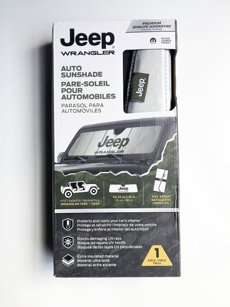 新品未使用 即納】 公式 Jeep ラングラー サンシェード 1996 新品未使用 即納】 公式 Jeep ラングラー サンシェード 1996