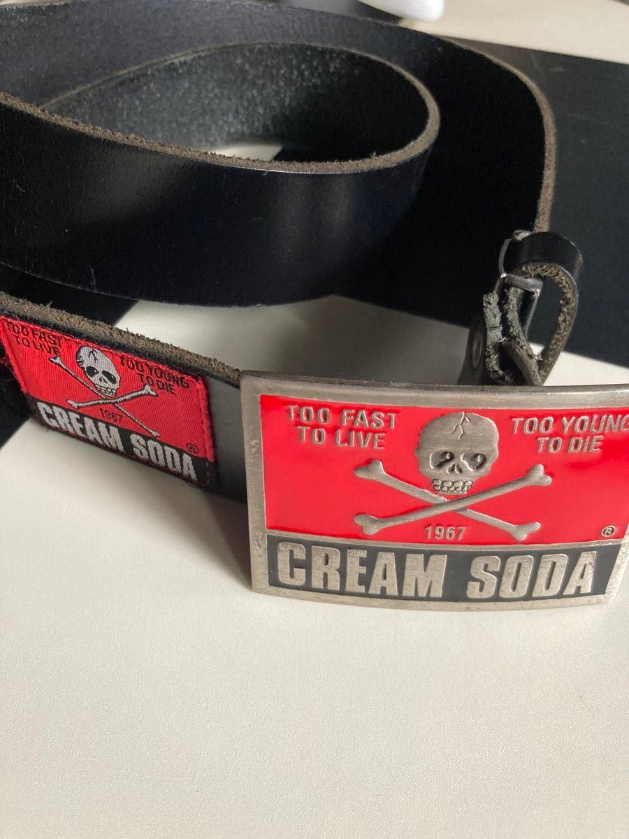 クリームソーダ CREAMSODA 40周年記念バックルとベルト|Yahoo クリームソーダ CREAMSODA 40周年記念バックルとベルト|Yahoo