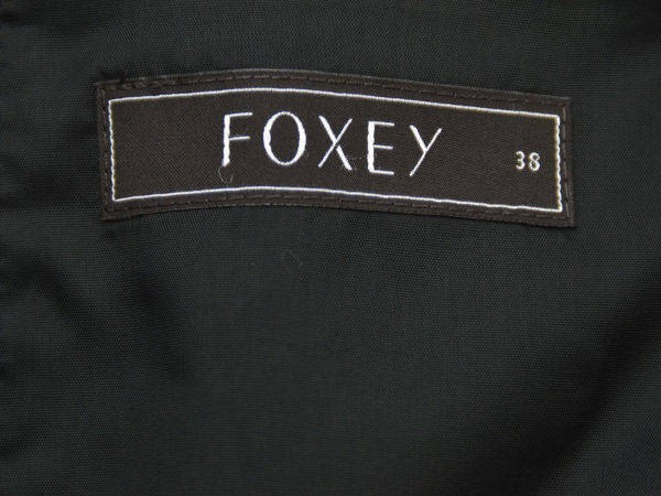 フォクシー FOXEY ブラックデイジー シルク100% ワンピース 38サイズ ブラック レディース F-L5036_画像4