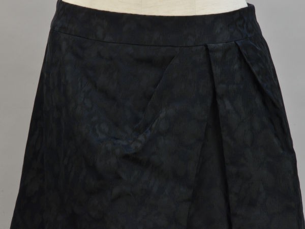 アルチザン ARTISAN 花模様 スカート 9サイズ ブラック レディース F-L5510_画像3