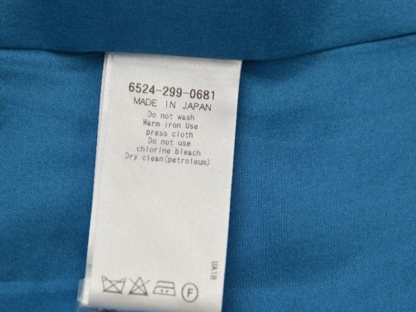 ドゥロワー Drawer ユナイテッドアローズ UNITED ARROWS シルク100% 総柄 ミニスカート 36サイズ ブルー系 レディース F-M9321_画像6